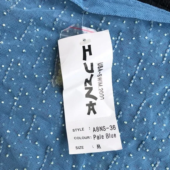 Hunza G Blue Beach Cover Up Wrap Skirt/ Sarong - Picture 3 of 3